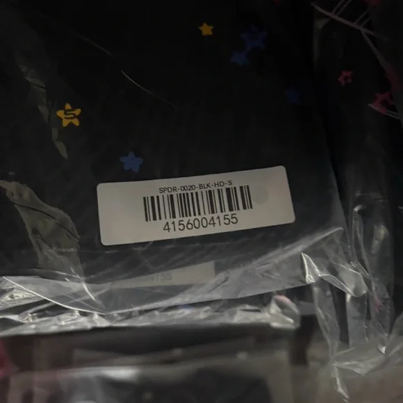 Spyder Black Hoodie with Pink and Yellow Accents - Picture 4 of 5